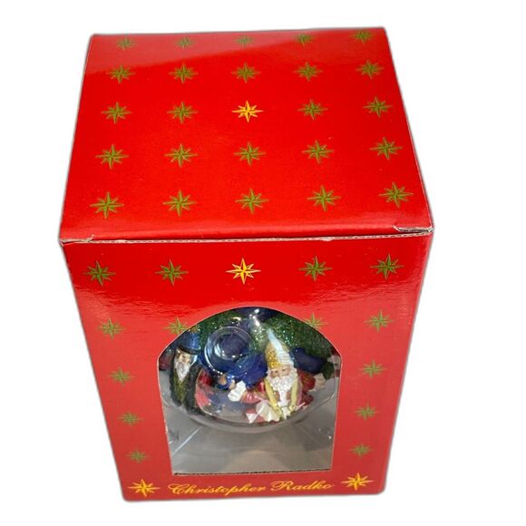 NIB Christopher Radko Vintage Santas Around the World Christmas Tree Ornament - Picture 6 of 8